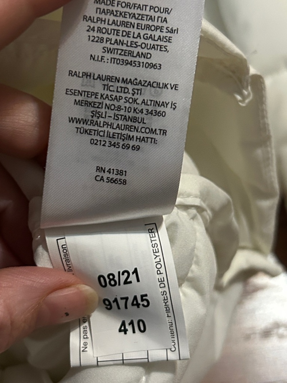 Lauren Ralph Lauren Stark White Quilted Travel Hooded Puffer Jacket Size XS - Picture 5 of 12